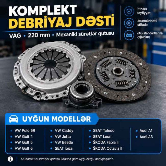 Debriyaj dəsti (комплект сцепление)